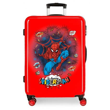 Maleta Mediana en ABS Spiderman Pop Rojo