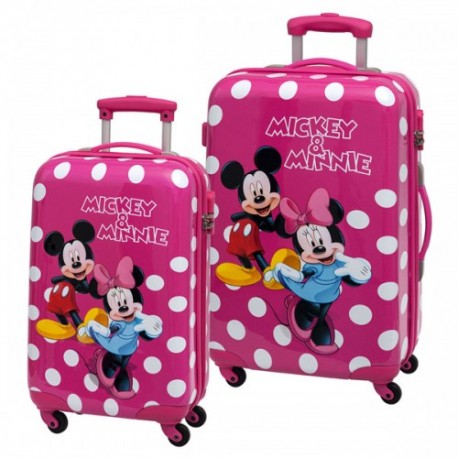 Set  2 maletas Minnie & Mickey Lunares 2071651 