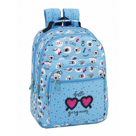 Mochila Grande 42 cm Doble Compartimento Adaptable a Carro