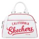 Bolsa de Viaje de 42 cm en Polipiel con Asa y Bandolera SKECHERS  STRIKE Blanco