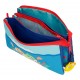 Estuche Infantil Triple Compartimento Baby Shark Happy Family