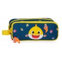 Estuche Infantil de Doble Compartimento Baby Shark My Good Friend
