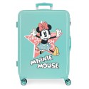  Maleta Mediana Rígida en ABS de 4 Ruedas Thats Easy Minnie Mouse Turquesa