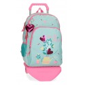 Mochila REFORZADA Grande de 44 cm Doble Compartimento con Ruedas Movom Flower Pot