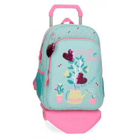 Mochila Grande de 42 cm con Ruedas Movom Flower Pot