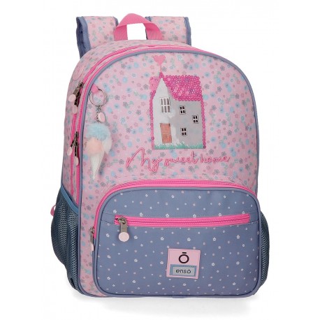 Mochila Infantil Grande 42 cm Doble Compartimento  Enso My Sweet Home