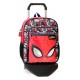 Mochila Mediana de 38cm con Carro Spiderman Comic en Rojo