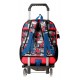 Mochila Mediana de 38cm con Carro Spiderman Comic en Rojo