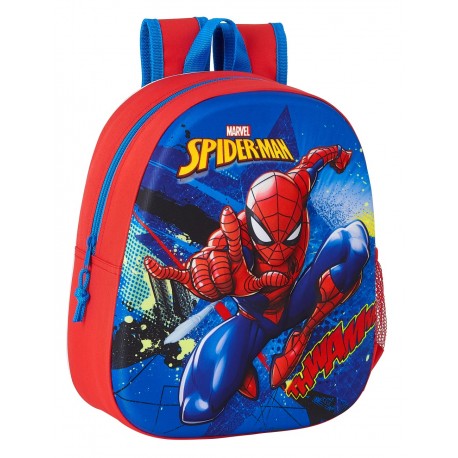 Mochila Infantil en 3 DIMENSIONES 33 cm Spiderman
