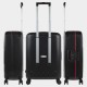 Maleta Mediana Polipropileno con Cerradura Seguridad Jalen Orleans Negro 